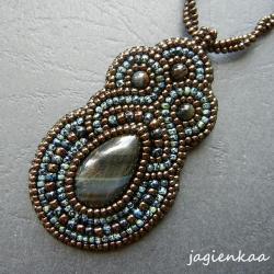 elegancki,unikalny,beading,haft koraliko - Wisiory - Biżuteria