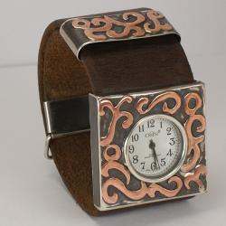 orientalny zegarek damski,unikat,srebrny,vintage - Bransoletki - Biżuteria