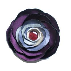 kwiat,fiolet,jagoda - Broszki - Biżuteria