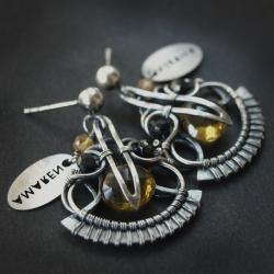 eleganckie,ekskluzywne,delikatne,wire-wrapping - Kolczyki - Biżuteria