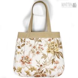 flower bag,jasna,kwiatowy wzór,kwiaty,na lato - Na ramię - Torebki