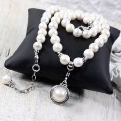 Klasyczny naszyjnik z perłami - Naszyjniki - Biżuteria