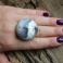 Pierścionki duży efektowny pierścionek,srebro agat unikat