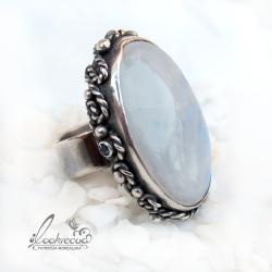 srebrny pierścionek,regulowany,ręcznie robiony - Pierścionki - Biżuteria