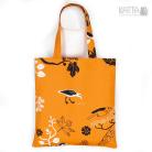 Na zakupy na zakupy,pomarańczowa torba,orange bag,ptaki