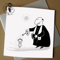 chrzciny,kartka z autorską ilustracją,asiawurysuje - Kartki okolicznościowe - Akcesoria