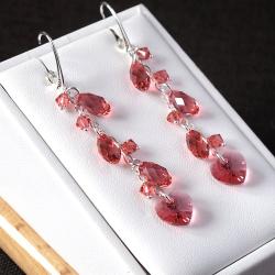 długie kolczyki z kryształami Swarovski - Kolczyki - Biżuteria