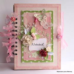 romantyczny notes,notatnik,pamiętnik różowy - Notesy - Akcesoria