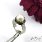 Pierścionki perła,retro,romantyczny,elegancki,wyjątkowy