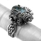 Pierścionki wire-wrapping,anna mroczek,pierścień,montana,blue