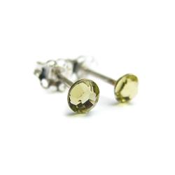 drobne kolczyki Swarovski Jonquil cytrynowe - Kolczyki - Biżuteria
