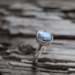 pierścionek srebro kyanit - Pierścionki - Biżuteria
