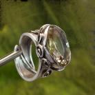 Pierścionki srebrny pierścionek z cytrynem