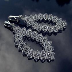 ekskluzywne klipsy ślubne Swarovski srebro - Klipsy - Biżuteria