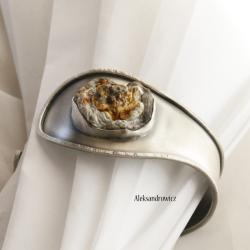 srebro,róza agatowa - Bransoletki - Biżuteria