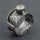 Pierścionki srebrny pierścionek z cyrkonią,srebro młotkowane
