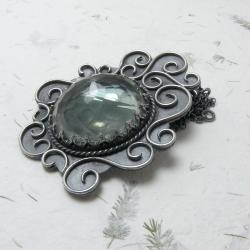 wisior,vintage,srebro,romantyczny,metaloplastyka - Wisiory - Biżuteria