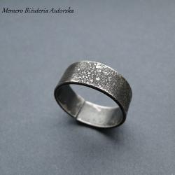 srebro,surowa,obrączka - Pierścionki - Biżuteria