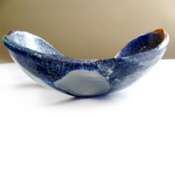szklana miseczka,niebieska miseczka, - Ceramika i szkło - Wyposażenie wnętrz
