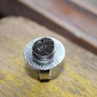 Pierścionki pierścionek srebro druza metaloplastyka unikat