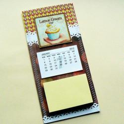 kalendarz,lodówka,zapiśnik,prezent,magnes - Notesy - Akcesoria