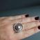 Pierścionki pierścionek srebro perła metaloplastyka unikat