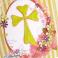 Kartki okolicznościowe jajko,krzyż,wielkanoc,kwiaty,wiosna,życzenia
