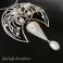 Wisiory secesja,art nouveau,perły,Rene Lalique,srebro