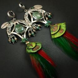eleganckie,ekskluzywne,bogate,wire-wrapping - Kolczyki - Biżuteria