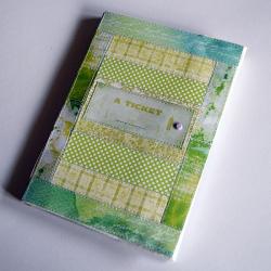 kalendarz książkowy 2013,patchwork,zielony - Notesy - Akcesoria
