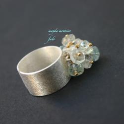 srebro,akwamaryn,pierścionek,fado - Pierścionki - Biżuteria