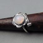 Pierścionki pierścionek,srebro,opal,regulowana wielkość