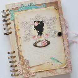 pamiętnik,upominek,romantyczny,vintage,retro - Notesy - Akcesoria