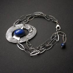 lapis lazuli,bransoleta,fiann - Bransoletki - Biżuteria