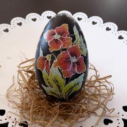 ręcznie malowana kwiatowa pisanka - Inne - Wyposażenie wnętrz