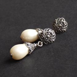 kolczyki z perłami - Kolczyki - Biżuteria