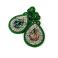 Kolczyki haft sutaszowy,kryształy,soutache,sutasz