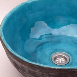 umywalka z gliny,umywalka robiona ręcznie - Ceramika i szkło - Wyposażenie wnętrz