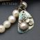Bransoletki bransoletka z perłami srebrna,art clay