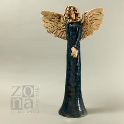 rzeźba,figurka,anioł,ceramika artystyczna, - Ceramika i szkło - Wyposażenie wnętrz