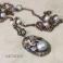 Naszyjniki Secesyjny srebrny naszyjnik z perłą