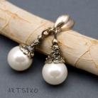 Kolczyki srebrne kolczyki z perłami