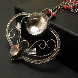 naszyjnik,romantyczny,vintage,filigran,wrapping - Naszyjniki - Biżuteria