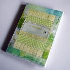 Notesy kalendarz książkowy 2013,patchwork,zielony