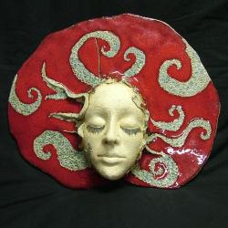 maska,twarz,ceramika - Ceramika i szkło - Wyposażenie wnętrz
