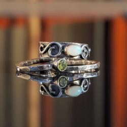oryginalny,komplet pierścionków,rękodzieło - Pierścionki - Biżuteria