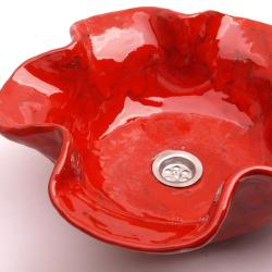 umywalka,ręcznie robiona umywalka,umywalka kwiat - Ceramika i szkło - Wyposażenie wnętrz