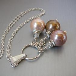 naszyjnik,z perłami Seashell - Naszyjniki - Biżuteria