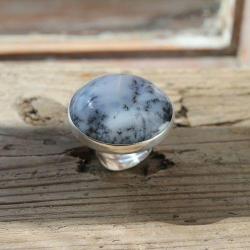 pierścionek srebro opal unikat - Pierścionki - Biżuteria