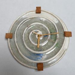 zegar wiszący,ceramika artystyczna,design - Zegary - Wyposażenie wnętrz